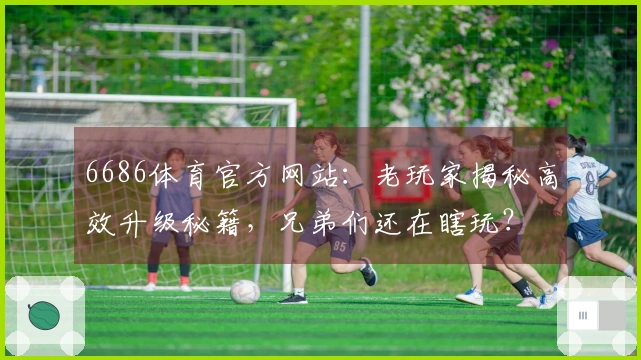 6686体育官方网站：老玩家揭秘高效升级秘籍，兄弟们还在瞎玩？